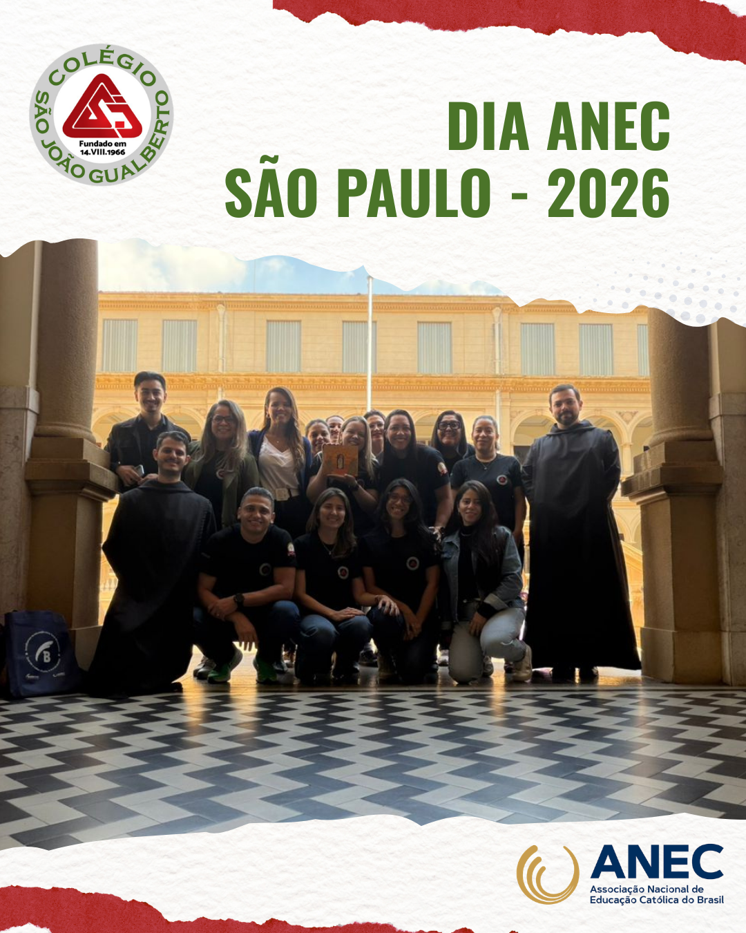 Educadores do Col�gio participam do Dia ANEC S�o Paulo 2026 Col�gio S�o Jo�o Gualberto