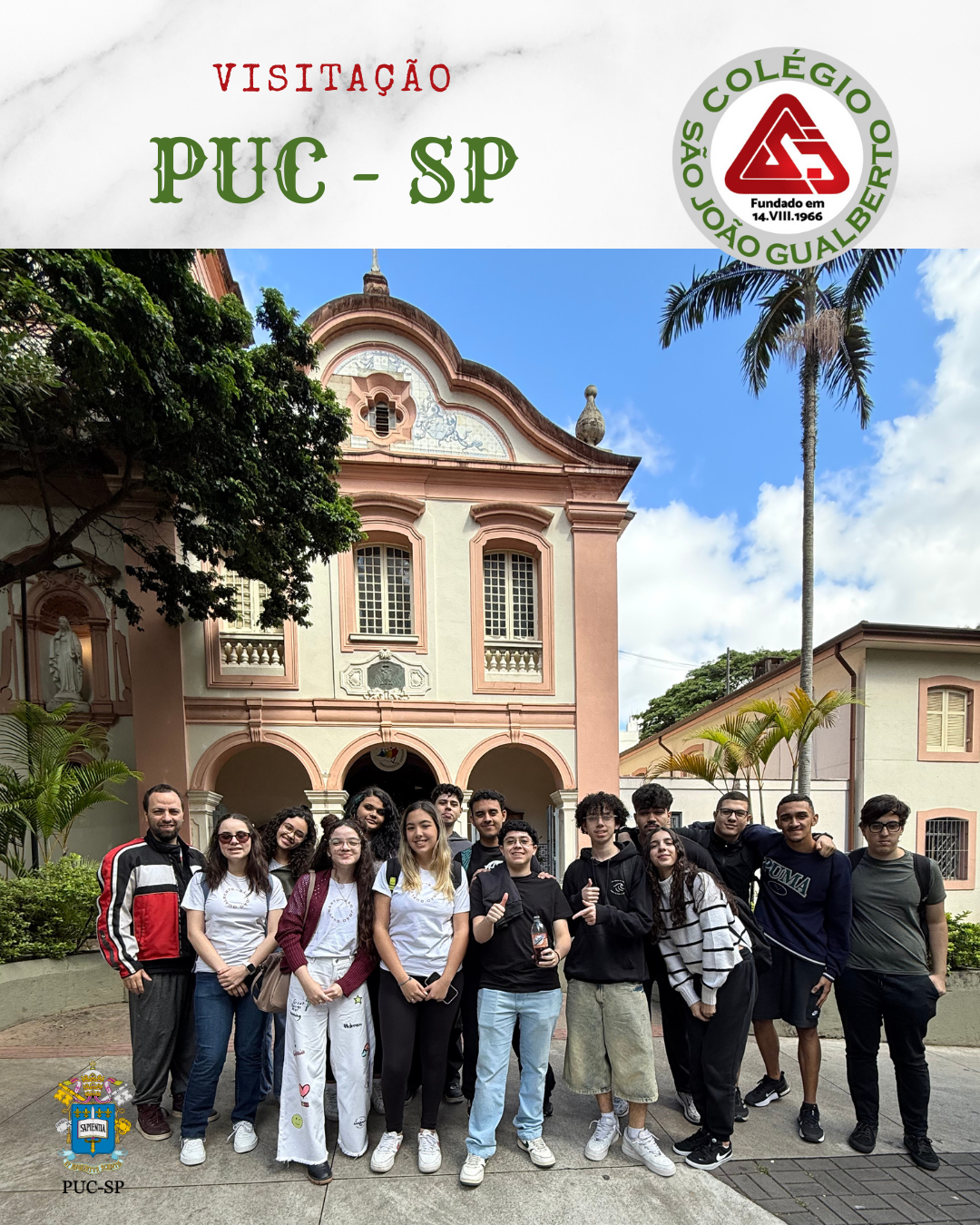 VISITAS UNIVERSITRIAS 2025  Colgio So Joo Gualberto